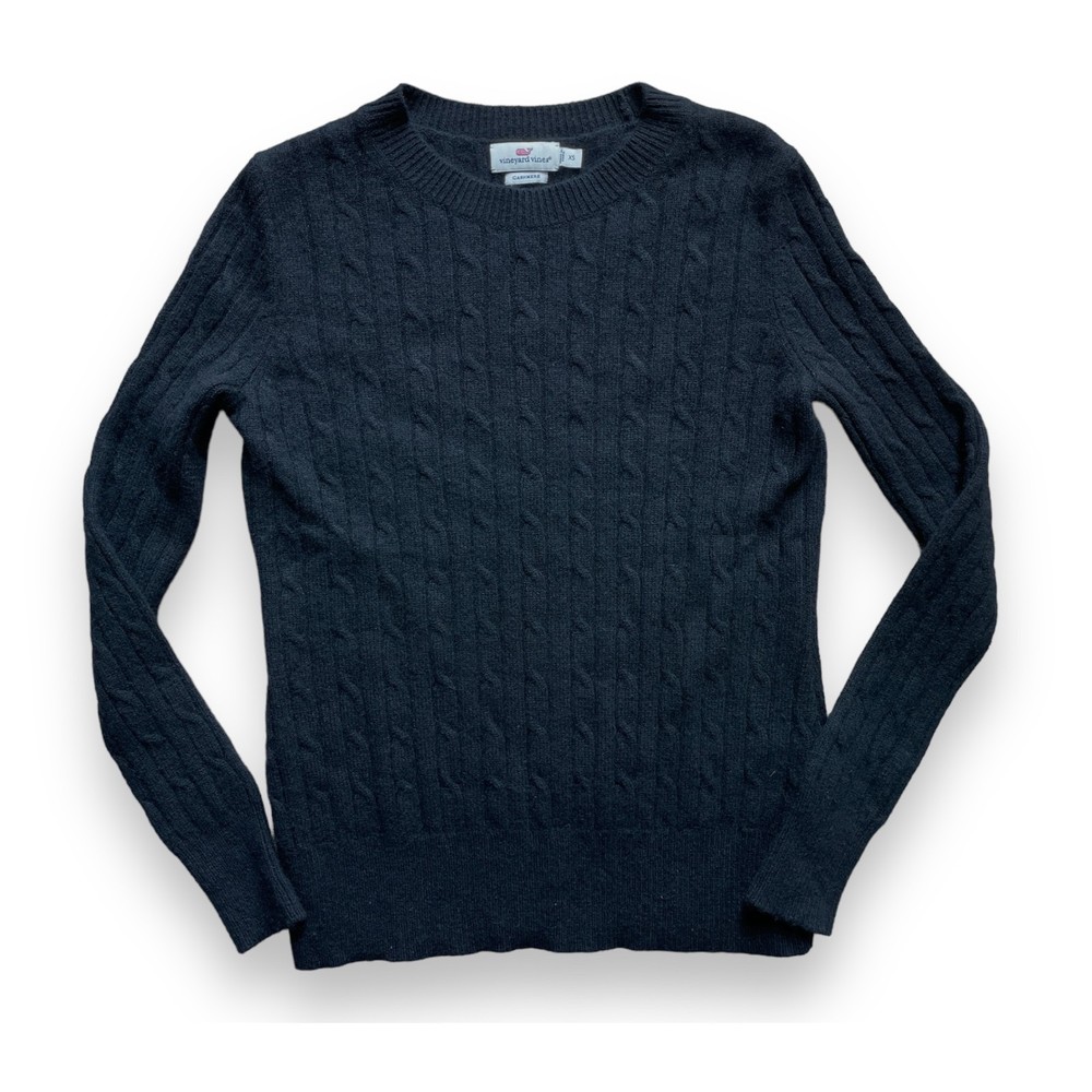 Vineyard Vines Sweater Cardigan Cashmere Black XS